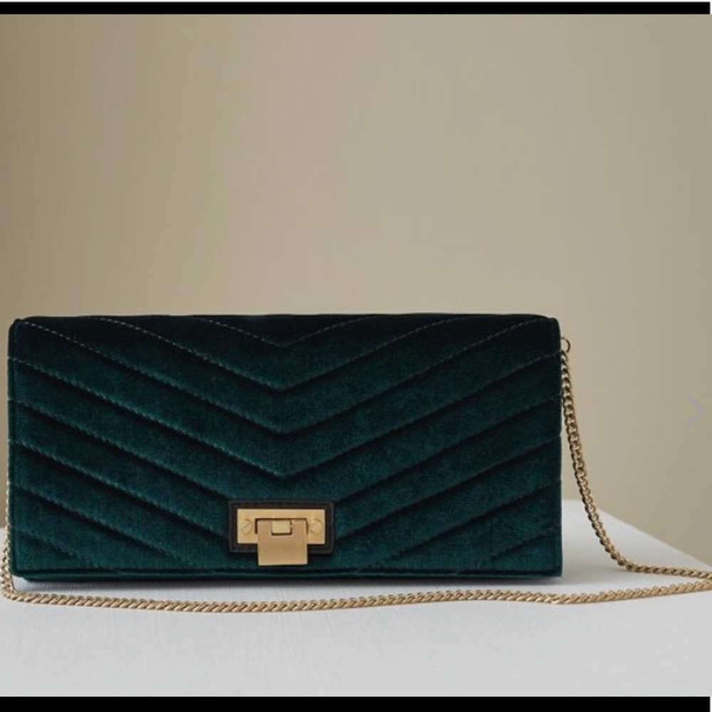 Reiss Audley Emerald Clutch